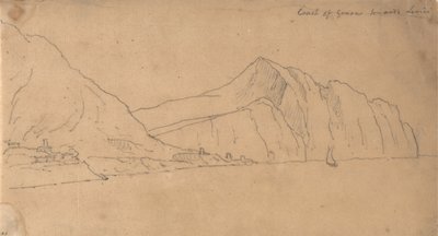 Genovas kyst mod Lerici af John Robert Cozens